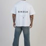 SikSilk - White Graphic T-Shirt